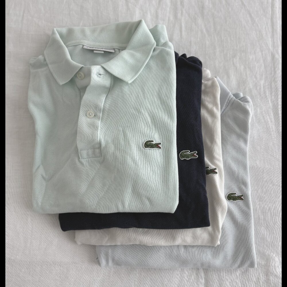 Set of 4 Lacoste Men's Slim Fit Piqué Polo (S)